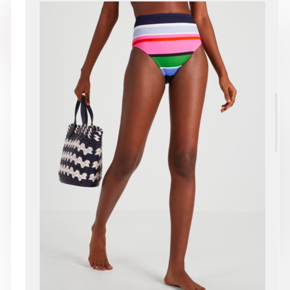 Kate Spade Multicolor High-Waisted Bikini Bottom